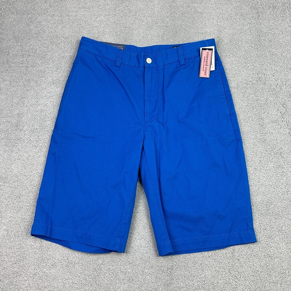Vineyard Vines Club Shorts Men 30 Blue Summer Twill Chino Classic 11" Inseam NEW